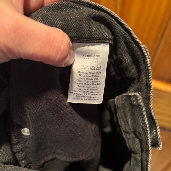 Everlane Women's High Rise Ankle Jeans in Washed Black Size 31 - Picture 5 of 5